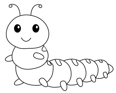 free printable caterpillar coloring pages